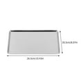 thumbnail image 2 of UPKOCH Large Rectangle Tray Stainless Steel for Family Gathering 1Pcs, 2 of 6