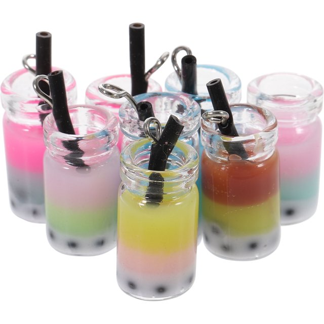 unbranded 8Ud Dijes De Vidrio Multicolor Para Collares Pulseras Bisutería Y Creativa