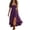 Purple, variant on Women's 2026 Summer Boho Midi Dress Vintage Western Cowgirls Bohemian Casual Sundresses
