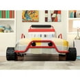 thumbnail image 3 of Furniture of America Clint Contemporary Metal Twin Race Car Bed in Red, 3 of 7