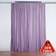 thumbnail image 6 of Efavormart 2 Pack | Violet Amethyst Fire Retardant Scuba Polyester Curtain Panel Backdrops Wrinkle Free With Rod Pockets - 10ftx10ft, 6 of 10