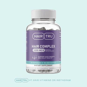 HairTru Pro-Grade 3in1 Hair Growth Vitamins for Women Hair Loss