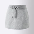 thumbnail image 4 of Toddler Little Kid Baby Girl Cotton Skirt for Dance Birthday in Mini A-Line Drawstring Cargo Skirt 3-14Y, 4 of 8