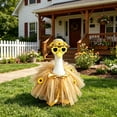 thumbnail image 5 of Cififendec Porch Goose Outfit, 23" Goose Figurine Costume with Sunflower Tutu Dress, Straw Hat and Sunglasses for Outdoor Yard Garden Summer Decor, 5 of 5