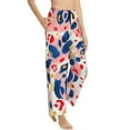 thumbnail image 2 of Xecao Abstract Leopard Print Women's Straight Lounge Pajama Pants: The Epitome of Relaxed Sleepwear, 2 of 9