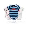 thumbnail image 3 of Emy Dola Unisex Baby Rompers 100% Cotton Short Sleeve Romper Onesies for Boys & Girls 0-24M Infant Summer Bodysuit, 3 of 8