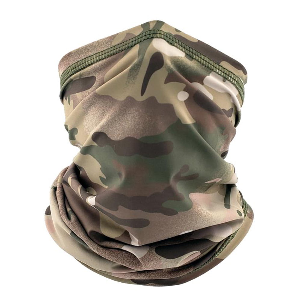 Camouflage Face Cover Scarf Windproof Neck Gaiter Sunscreen Breathable Bandana