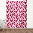 thumbnail image 3 of Ambesonne Floral Fabric by the Yard Upholstery, Blossom Common Mallow Flower, 2 Yards, Pink Raspberry White, 3 of 4