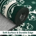 thumbnail image 5 of BLEUM CADE Christmas Snowflake Area Rugs 8'x10' for Living Room, Washable Rugs for Bedroom Dinning Room,Ultra Soft Non Slip Durable Large Carpet Christmas Decorations,Green, 5 of 8