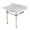Carrara Marble / Polished Nickel, variant on Kingston Brass KVPB3630MA7 Templeton 36" Carrara Marble Vanity Top with Acrylic Legs (8-Inch, 3-Hole), Carrara Marble White/Brushed Brass
