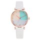 thumbnail image 1 of Reloj de pulsera con correa de PU para mujer, esfera redonda, decoración de Rhiestone, reloj de cuarzo, color blanco, 1 of 5