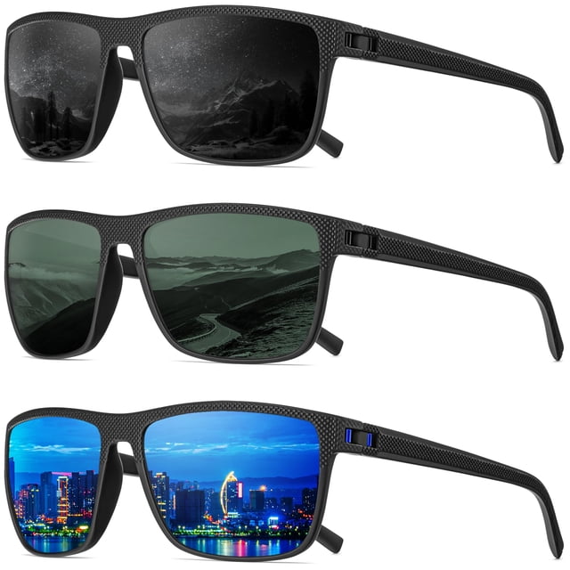 Gafas de Sol QALLY Polarizadas Retro Deportivas UV400 para Hombre