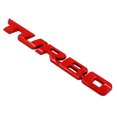 thumbnail image 1 of HEVIRGO 3D Car Styling Metal TURBO Letters Emblem Sticker Rear Tailgate Badge Decor, 1 of 5