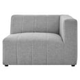thumbnail image 6 of Sofa Corner Chair, Fabric, Light Grey Gray, Modern Contemporary Urban Design, Living Lounge Room Hotel Lobby Hospitality, 6 of 7