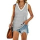 thumbnail image 2 of Sonducket Camiseta sin mangas con cuello en V para mujer Camiseta sin mangas de color casual para mujer Camiseta sin mangas con bloque en V Prendas para la parte del cuerpo raya blanca METRO, 2 of 6