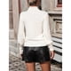 thumbnail image 5 of Suéteres de Cuello Alto para Mujer, Suéteres de Punto con Mangas Abullonadas para Otoño e Invierno M, 5 of 9