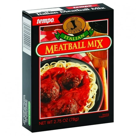 Swedish Meatball Mix - Tempo Old Country Meatball Mix - Italian - 2.75 Oz - Pack Of 12
