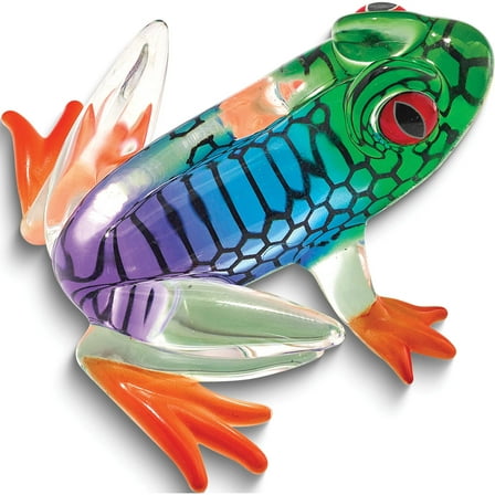 Fashion Island Hopper Frog Glass Figurine (1.75 X 2.25) Made In China gm1195