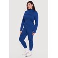 thumbnail image 3 of Women's Plus Size Long Sleeve Mock Neck Yoga Jacket with Thumb Holes, 3 of 4