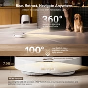 روبوت المكنسة الكهربائية والممسحة Roborock Qrevo CurvX، شفط 22000 باسكال، تصميم نحيف للغاية 3.14’’، بدون تشابك، التعرف التفاعلي على العوائق بالذكاء الاصطناعي، هيكل AdaptiLift، غسيل وتجفيف ممسحة الماء الساخن تلقائيًا