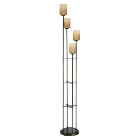 Lite Source - Bess-Four Light Floor Lamp-11 Inches Wide by 71 Inches High-Dark