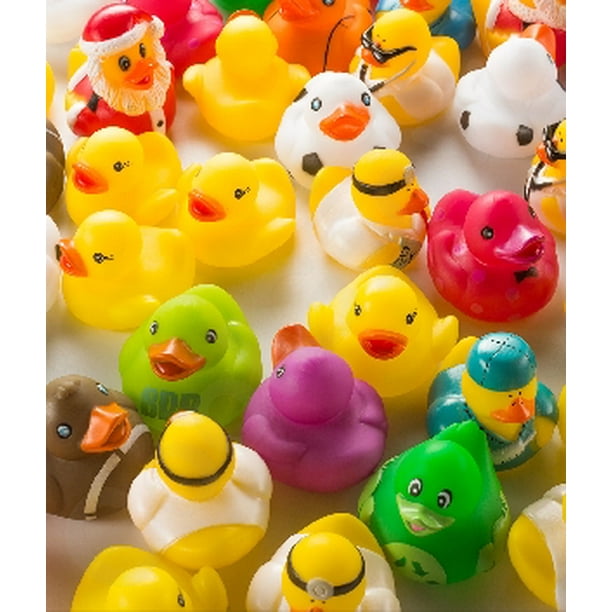 Fun Central Ay771 50 Ct Assorted Rubber Duck Toys Baby Shower Party Supplies Miniature Ducks Com 50 Ct Assorted Rubber Duck Toys, Rubber Duck Baby Bedding