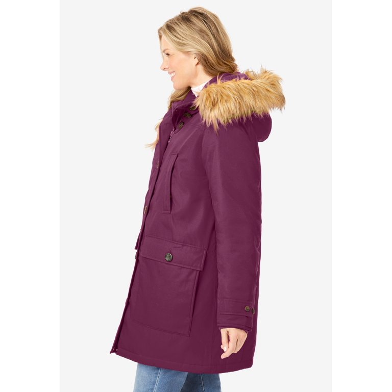 Woman Within Arctic Parka 34" Down-Blend Winter Coat photo 4