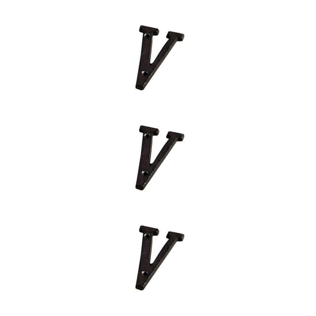 Wweixi Wide Application Metal Letters House Numbers And Stylish Choice B17--V 3Set