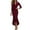 Red, variant on Formal Dresses for Women Satin Long Sleeve V Neck Stand Collar Slim Fit Maxi Bodycon Dress Wedding Guest Dress