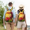 thumbnail image 4 of Easygdp Rose Psychedelic Mochila de Lona Resistente para Laptop, Compatible con Laptops de 15 a 17 pulgadas, Ideal para Escuela, Trabajo y Viajes-Small, 4 of 5