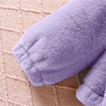 thumbnail image 6 of Odeerbi Teen Boys Girls Fleece Lined Sherpa Jacket with Beret Hat Set Winter Thermal Coat Children's Solid Color Knot Woolen Outerwear Set Teen Clothes Purple, 6 of 8