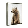 thumbnail image 4 of Stupell Industries Bear Shower Splash Animals & Insects Painting Gray Floater Framed Canvas Art Print Wall Art, 17 x 21, 4 of 10