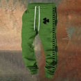 thumbnail image 4 of Men's 3D Printed St. Patrick's Day Elastic Waist Casual Sweatpants, 4 of 4