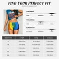 thumbnail image 5 of Sikiie Rainbow Colored Print Workout Shorts Women Scrunch Butt Gym Shorts Seamless High Waist Tummy Control Yoga Biker Athletic Shorts, 5 of 5