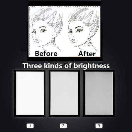 Tracing Light Board Knifun A2 LED Tracing Light Box Stencil Drawing Board Pattern Art Design Light Pad(US plug), LED Light Pad, Lightbox Tracing Board ()
