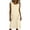 A-Beige, variant on MaFYtyTPR Women's Summer Casual Dress Round Neck Side Pockets Oversized Fit Decorative Buttons Linen Cotton Casual Dresses A-Beige L