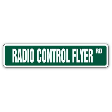 RADIO CONTROL FLYER Street Sign RC hobby plane helicopter cars | Indoor/Outdoor |  24