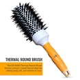 thumbnail image 3 of GK HAIR Global Keratin Professional Large Thermal Extra Round Brush 43mm Ceramic Coated Barrel Anti Static Frizz Control Blow Drying Styling Detangling for Long Short Curly Tangle Straight Hair Unisex, 3 of 8