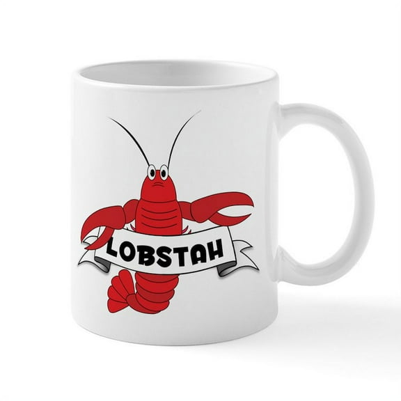 CafePress - Lobstah Mug - 11 oz Ceramic Mug - Novelty Coffee Tea Cup