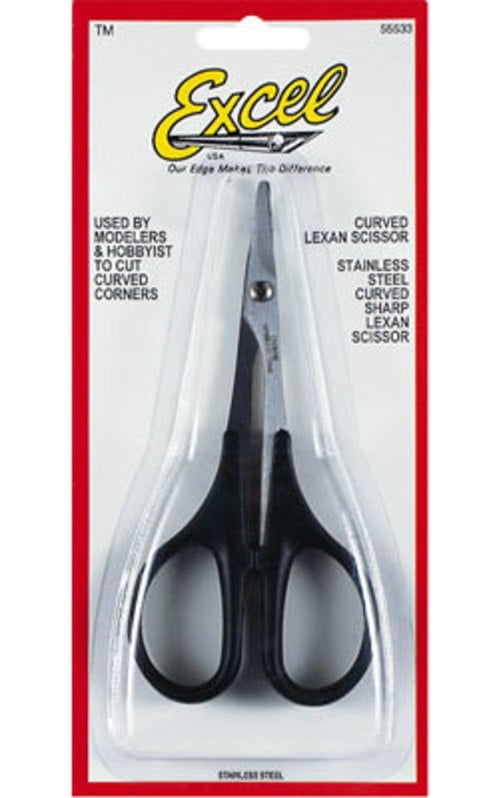 Excel Hobby Blade Corp Lexan Curved Scissor5 1/2" EXL55533 Scissors and