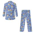 thumbnail image 2 of Whosucclay Puppy Paw Print Pattern Kids Formal Suit Set, Polyester Single Button Front Design Boys Suit Set for Ring Bearer Party, 2 Pieces Formal Wear Outfit, 2 of 10