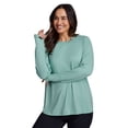 thumbnail image 5 of RBX Active Women's Plus Size Super Soft Yoga Long Sleeve Tunic Top, 5 of 5