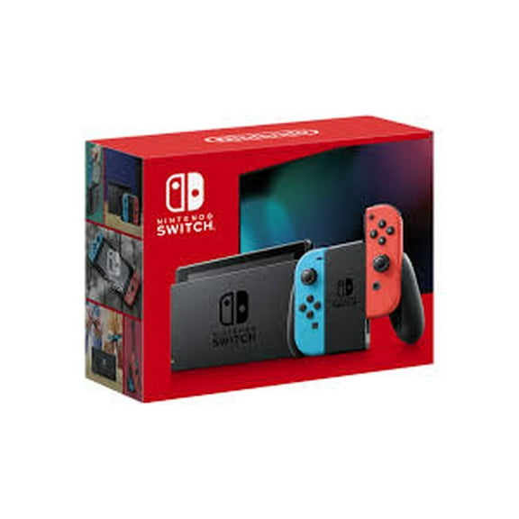 Restored Nintendo Switch with Neon Blue and Neon Red JoyCon (Refurbished)