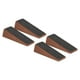 thumbnail image 4 of Tope De Puerta De Madera, Triangular, Marrón Oscuro, 4 Piezas, Tapón De Puerta Móvil, Antideslizante Para Baño, 4 of 7