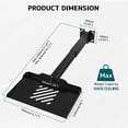 thumbnail image 3 of PUTORSEN Projector Ceiling Mount with Tray, Adjustable Height Universal Bracket with Concealed Cable Management, No Hole Installation, Holds up to 22 lbs – Ideal for Home Theater & Office (Black), 3 of 8