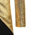 thumbnail image 3 of Yaoyar Men's Lapel Sequin Slim Fit Swallowtail Suit Jacket Dinner Party Wedding Blazer Stylish Tuxedo Gold L, 3 of 8
