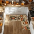 thumbnail image 5 of Sm:)e Pumpkin Maple Leaf Sweet Home Linen Fall Kitchen Rugs and Mats, 17x29Inch and 17x47 Inch, Non Slip Mat for Porch Patio Hallway, 5 of 6