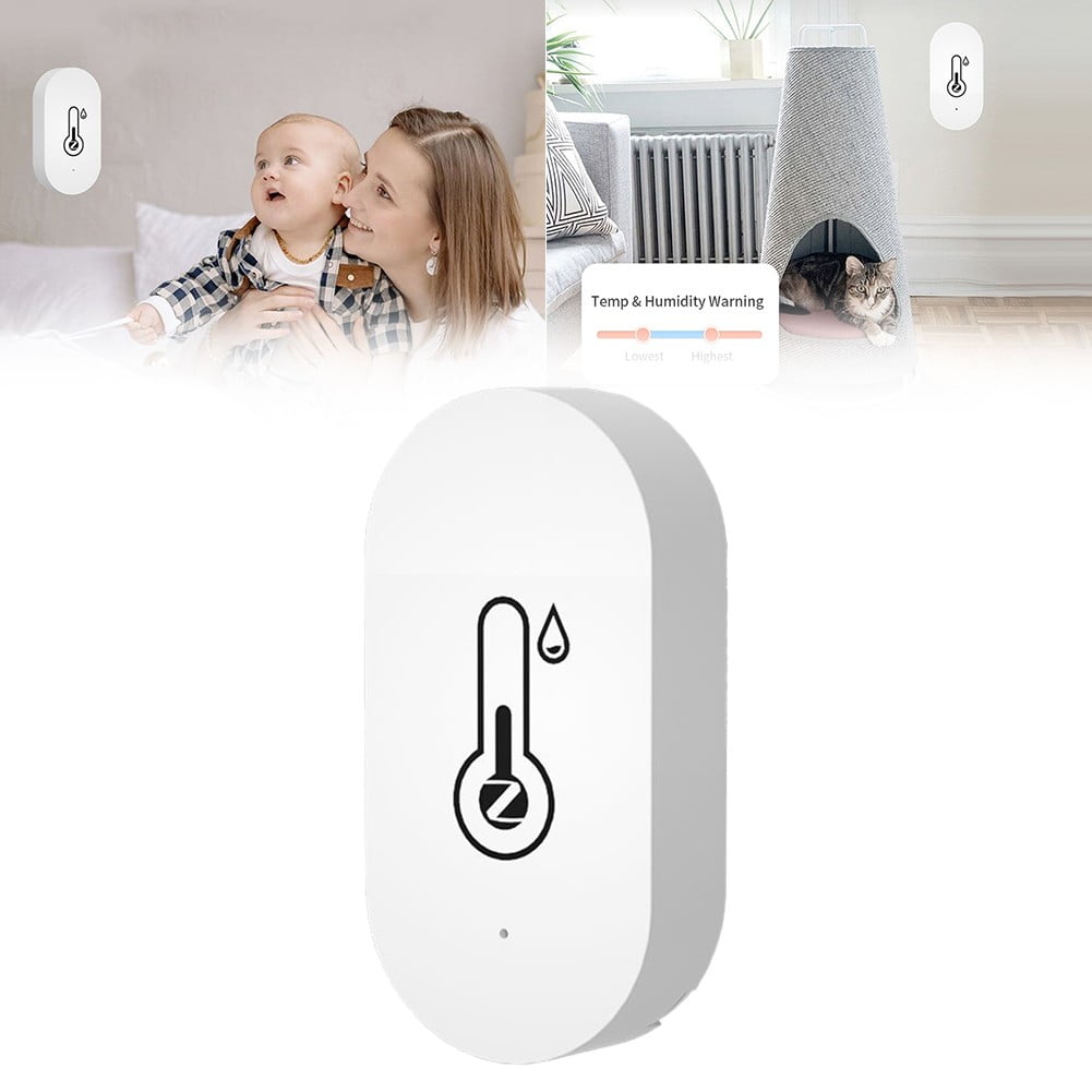 TUYA Temperature and Humidity Sensor Smart Life Control Wireless White