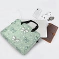thumbnail image 5 of 16" Laptop Briefcase for Work Travel Laptop Shoulder Bag Carrying Handbag Laptop Case Green and Mint Bows, 5 of 8