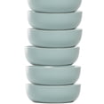 thumbnail image 3 of 10 Strawberry Street Wazee Matte Coupe Dinnerware, Bowl, Mineral Blue, Set of 6, 3 of 4